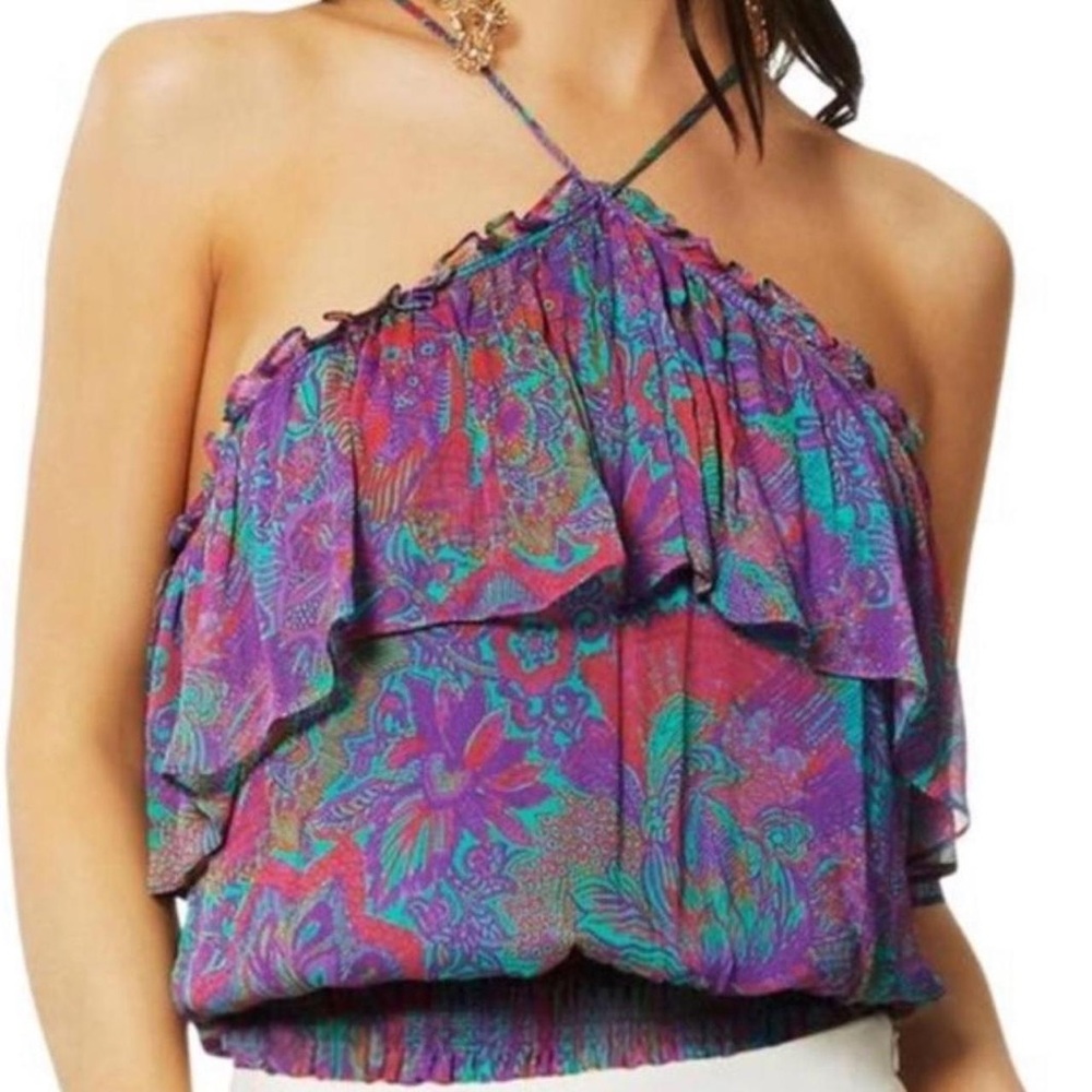 NWT Ramy Brook Floral Julietta Halter